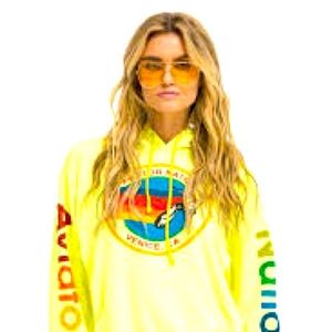 Aviator nation relaxed pullover hoodie unisex Extra Large